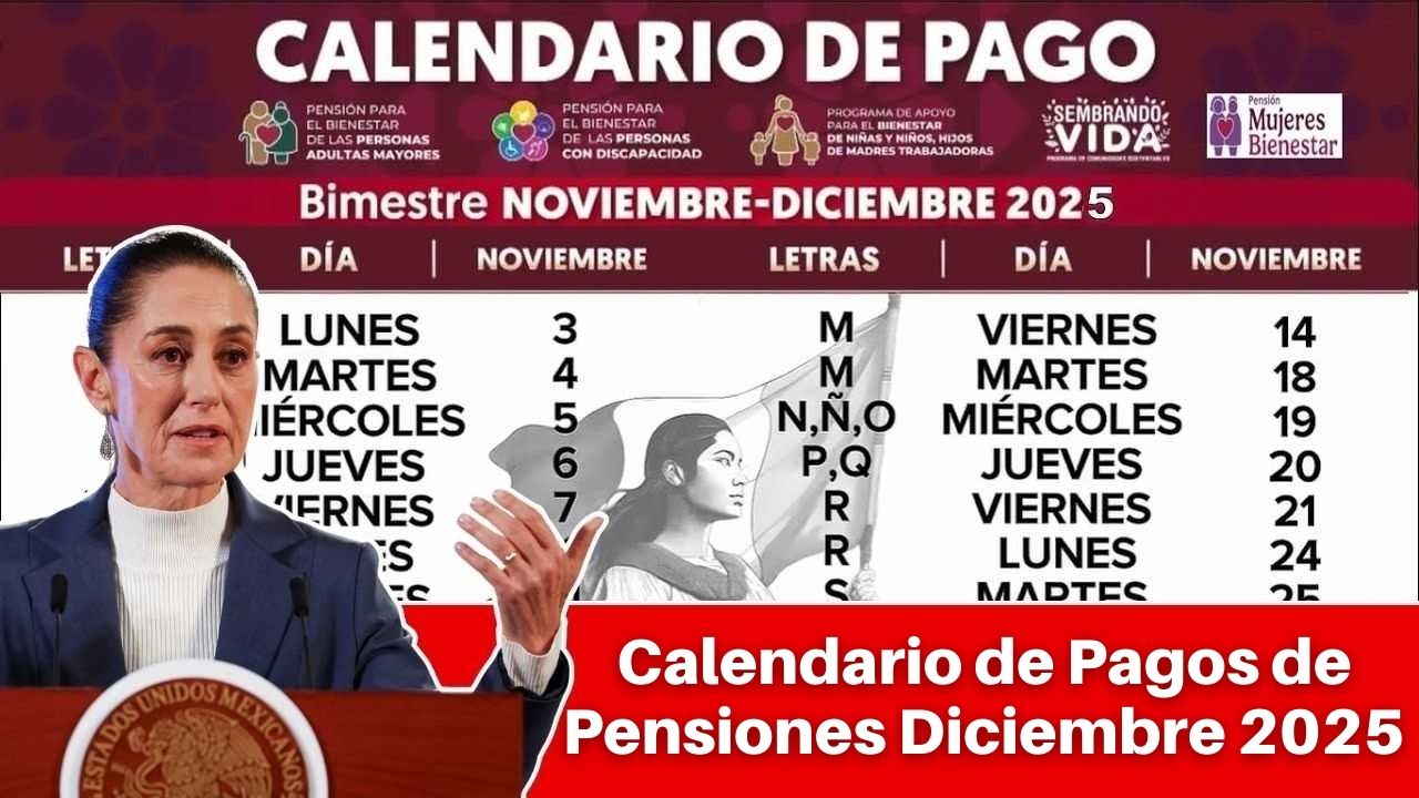 Calendario de Pagos de Pensiones Diciembre 2025: Fecha Exacta y Cómo Comprobarlo