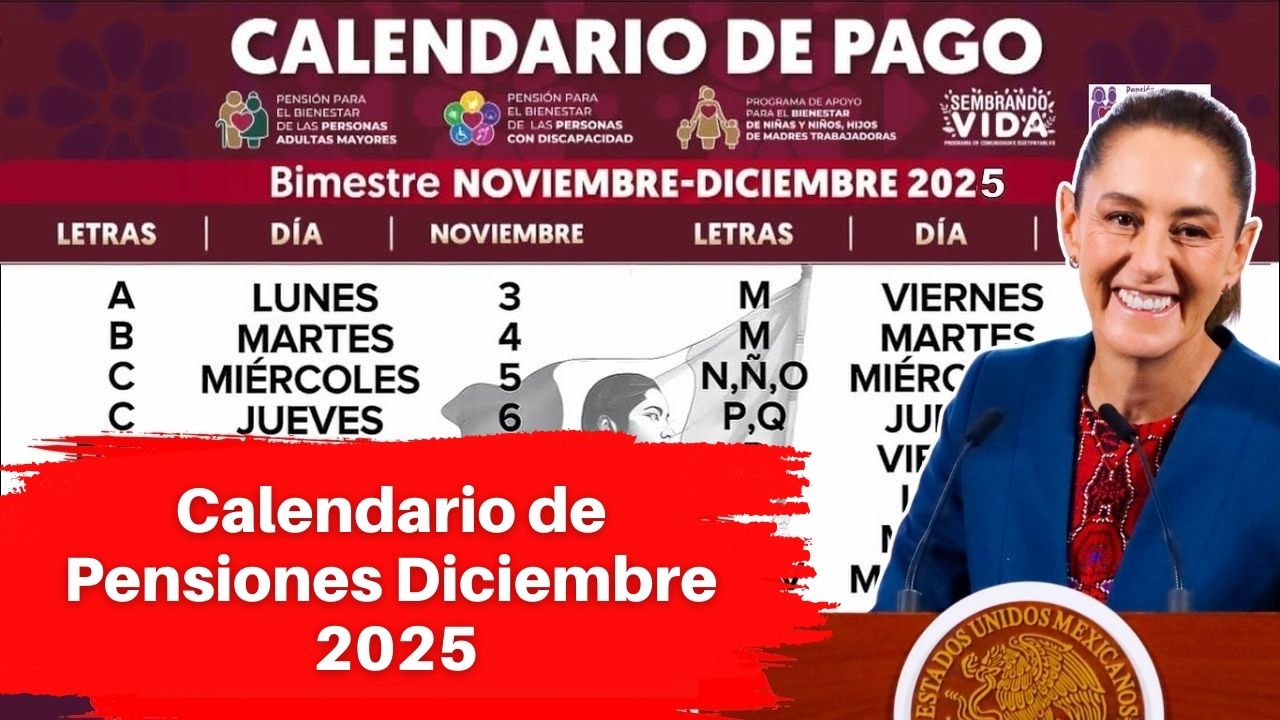 Calendario de Pensiones Diciembre 2025: Cuándo Cobras y Cómo Confirmarlo en tu Banco